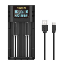 21750 21700 Battery Charger,LCD Intelligent 18650 Battery Charger 21750 21700 charger for 20700 22700 26650 26700 16340 (RCR123) 17500 17650 17670 18
