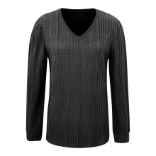 Pull Lenago pour femme, grandes tailles, collection automne, couleur unie, col rond, pompon.