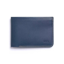 Bellroy Slim Wallet Low Down Blue steel Leather Australian US dollars