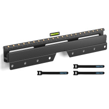 BONTEC No Stud TV Wall Bracket for 26-55 inch LED LCD OLED Plasma Flat/Curved TVs, No Drill TV mount with Max VESA 400x400mm, Plasterboard Studless T