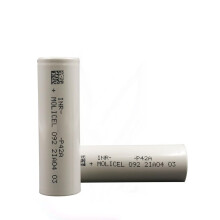 Molicel P42A 4200 mAh 45A Size: 21.7K Double High Amp Flat Top Rechargable Battery Class A Long Lasting Works With E Cigarettes Sub Ohm Vaping Kit No