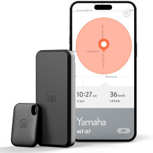 Monimoto 9 Motorcycle GPS Tracker and Alarm with DIY Installation, No Wiring Required, Waterproof, Global Tracking- Smart GPS Tracker for Vehicles, M