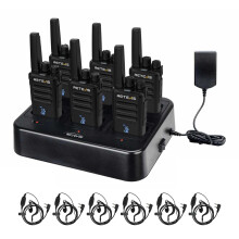 Retevis RT668H 2 Way Radio with Drop-proof Screen and 6 Way Charger,6 Pcs