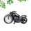 Model motocyklu, budík, student, 23*13 cm, černý 2