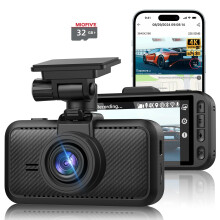Miofive Car Camera 4K Resolution, 5G WiFi & Bluetooth, GPS Dash Cam, 3" IPS Screen, G-sensor, Night Vision, Loop Recording, HDR, App Control, and Sup