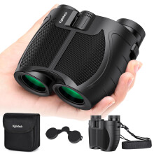 Kylietech Compact Binoculars for Adults Kids, 12x25 Binoculars Lightweight and Waterproof for Bird Watching, Mini Binocular with FMC Lens BAK-4 P