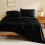 Fleece sengetøjssæt queen size sort 2