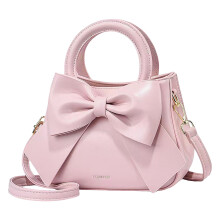 Genți de umăr mini pentru femei, tip crossbody, cu mâner superior din piele și curea detașabilă, roz