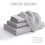 Microfiber Sheet Set Full Size 4-Piece Silver Grey 3