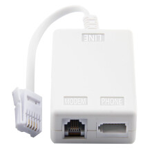 BT Telephone Splitters ADSL Filter with Cable and RJ11 Connection Adapter, ADSL Microfilter BT Plug/Socket Internet and Telephone Socket Splitter Cab