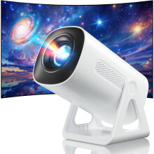 [2025 Upgraded & Android 11.0] Mini Projector Portable with WiFi and Bluetooth, 4K 1080P Support, 270Adjustable Stand Home Theater Star Projector fo