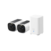 eufy Security eufyCam E40 2-Cam Kit (HomeBase 2) Solar Security Camera Outdoor Wireless, 2K Resolution with Integrated Solar Panel, MaxColour Night V