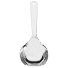 Stainless Steel Large Dining Spoon Long Handle Flatware Metal Soup Mixing Spatula for Home Kitchen