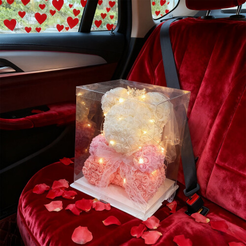 Rose Teddy Bear with Lights – Romantic Gift for Women, 2