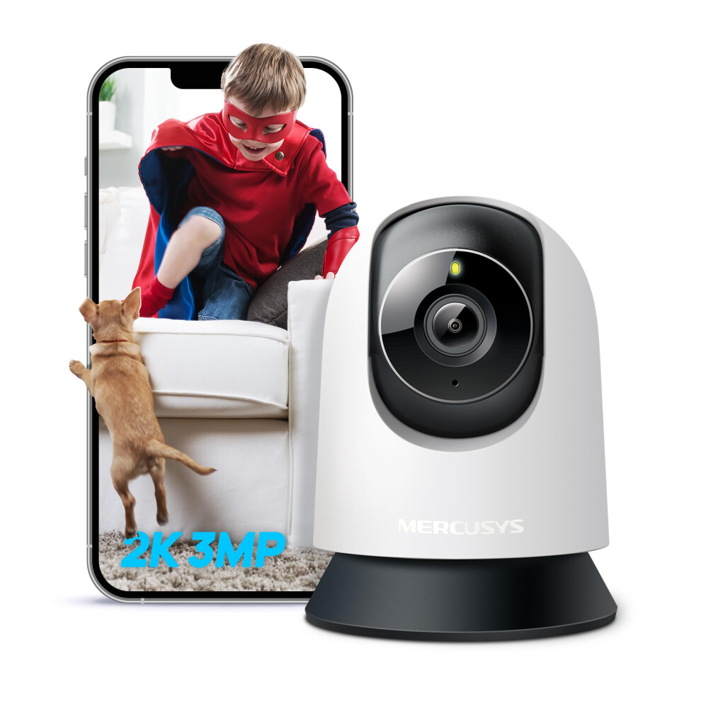 Photos - Other Photo Accessory Mercusys MC210 Indoor Camera,2K 3MP,TP-Link Security Camera,Pet Camera,Baby Monitor,Smart Detection,Night Vision,Full Covera 