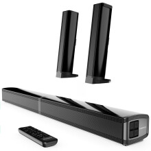 Oakcastle SB80 Split Sound Bar for TV | 120W 2.2 Channel Bluetooth Soundbar with HDMI ARC, Optical, AUX & USB Playback | Home Cinema TV Speakers with