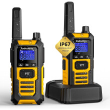 Radioddity HD-1 IP67 Walkie Talkies for Adults, Waterproof & Dustproof Floating Rugged PMR446 Two-Way Radios, 2400mAh Battery, SOS, One-key Group Call