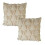 Set van 2 kussenhoezen met strik, polyester, 45 x 45 cm 1