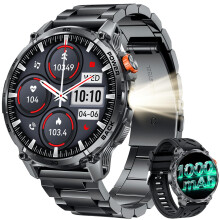 Smart Watch Men Fitness Tracker: 1.85" HD Touch Screen 1000mAh Battery Smartwatch Blood Pressure Oxygen Heart Rate Monitor IP68 Waterproof Bluetooth