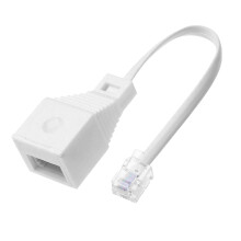 1 PCS RJ11 to BT Socket Adapter,RJ11 4 Wire to BT Female Socket Cable Adapter Landline Port Converter Extender for Phones, Modems, Routers & Printers