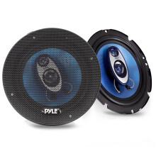 Pyle 17cm Speakers, 6.5 Inch Car Speaker, 180W RMS/360W Power Handling 3-Way Sound Speaker System w/ 4 Ohm Impedance Pro Full Range Triaxial Loud Aud