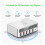 Station de charge rapide USB multiport 100 W 5