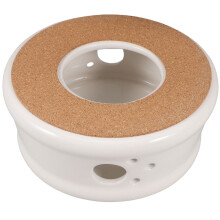 OUNONA Ceramic Teapot Warmer Teapot Heater Portable Tea Light Warmer for Teapot and Mugs Modern Tea Light Heater for Home and Office