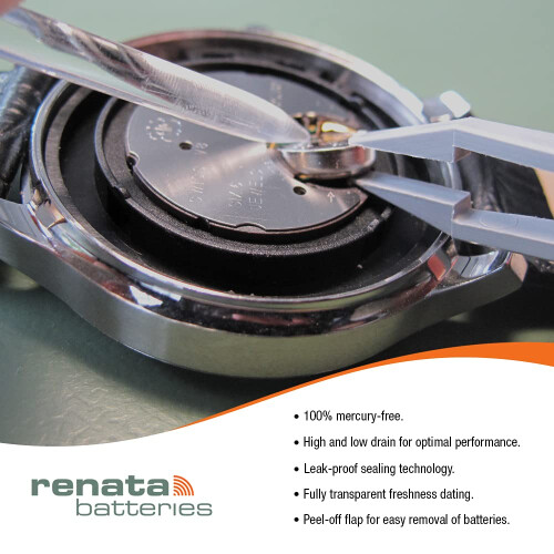 Renata #371 Silver Oxide Battery - 5 Pack 2