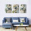 Bird on Branch 3-Piece Canvas Wall Art Set 4
