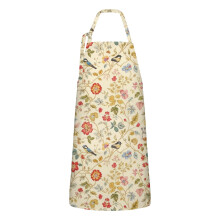Pioneer Flower Floral Apron Cotton-Linen Waterproof 33x27