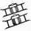 2 X Masterplug CT100 Cable Tidy H-Frame - Black 1