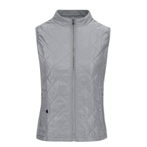 Vest for Women Winter Fall Basic Button Vest Solid Keep Warm Sleeveless Jacket with Pocket,Gray 2