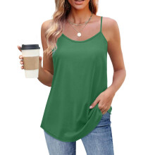 Camisetas de tirantes y camisolas de verano para mujer, camisetas sin mangas de cuello redondo de color liso para mujer