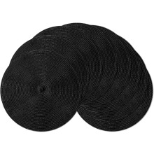 Lot de 4 ou 8 sets de table ronds en coton résistant à la chaleur et antidérapant, lavables, style bohème, pour tables à manger