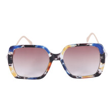 Wspaniałe okulary przeciwsłoneczne z wymiennymi szkłami w kolorze herbaty, damskie, 15*6*14 cm, niebieskie