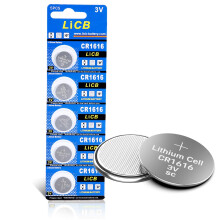 LiCB CR1616 Battery 3V Lithium 5PCS (CR 1616 / Batteries CR1616 / DL1616 / ECR1616) for Computer motherboards,Remotes,LED lights,Glucometers,Toys,Car