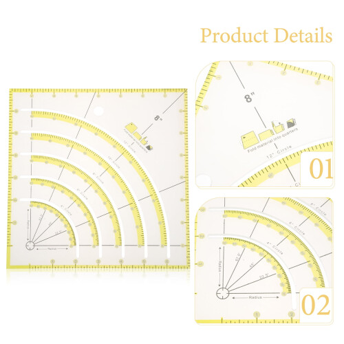 Sewing Triangle Templates Patchwork Ruler Quilting Supplies Rulers 1