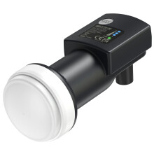 SLx LNB 1 Quad Output, Built-in Signal Finder, LNB for Satellite Dish Freesat/Satellite Recievers, KU Band, Universal LNB for Sky HD, Sky HD+, Freesa