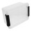 FRCOLOR File Organizer File Container Document Organizer Clear File Box Storage Container Office Storage Box With Lid Office File Folder 7L 5