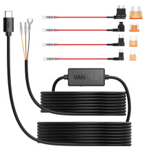 VANTRUE USB-C 2 Level Hardwire Kit with ACC Fuse for N5(S)/N4 Pro(S)/N4(S)/N2X/E360/S1 Pro(MAX)/E1 Pro/E1/E1 Lite/E2/E3/X4S/N2 Pro(USB-C)/N2S/S2 Dash