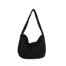 Bolsa mensageiro acolchoada Ediodpoh para homens e mulheres, com grande capacidade, transversal, para ombro, moderna, casual e durável, na cor preta.
