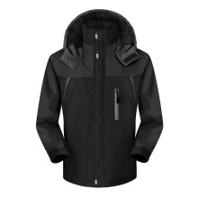 Casaco parka masculino de manga comprida, modelo 2024, para o inverno, com capuz, ideal para montanhismo e atividades ao ar livre. Cor: azul.