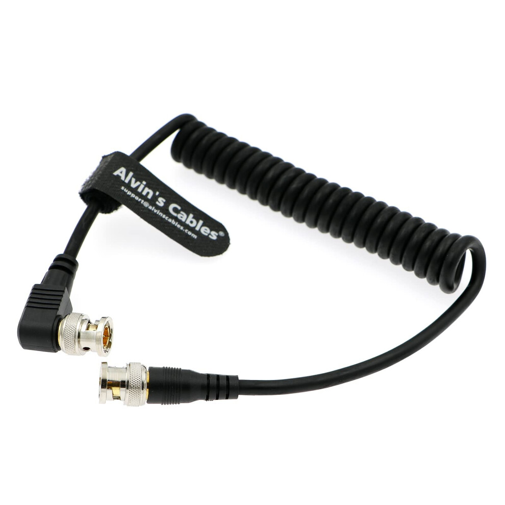 Blackmagic Bnc Male Rg179 Flexible Coaxial Cable For Bmcc Video Camera Straight To Right Angle Alvin's Cables 5002392626320