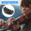 Rubber Mute silencer 4/4 Violin Fiddle slight Practice Black 5
