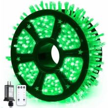 Zöld karácsonyi fényfüzér 600 LED 168 láb