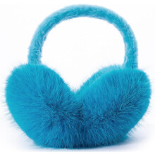 Winter Ear Muffs for Women Men - Foldable Fuzzy Earmuffs Faux Fur Ear Warmer, Perfect Ear Covers for Cold Days