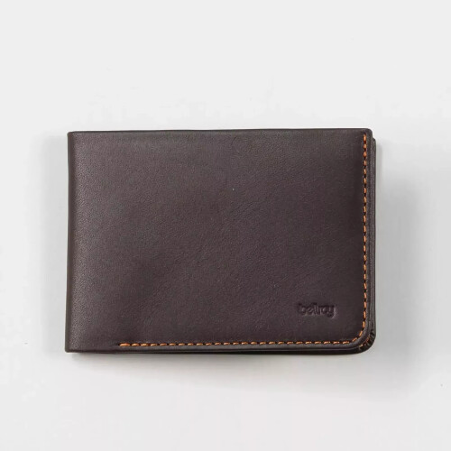 Bellroy Slim Wallet Low Down Java Brown Leather US dollars