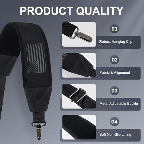 Golf Bag Shoulder Strap, Single Padded Adjustable Straps Universal Replacement 2