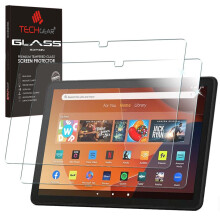 TECHGEAR 2 Pack Tempered Glass Screen Protector for Amazon Fire HD 10 / Kids Tablet (2023 / 13th Generation) [9H] [Clarity] [Scratch-Resistant] [No-B