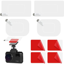 LUCTHY Double-Sided Sticker Adhesive Pad and Car Windshield Electrostatic Film, Dashcam Sticky Pads Replacement for Windscreen Windshield Dash cam Mo